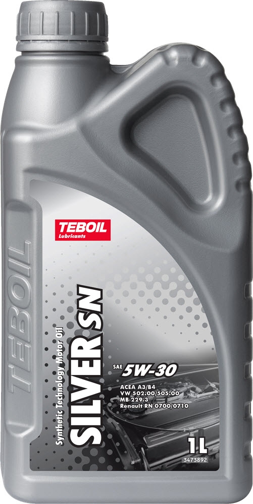 Моторное масло TEBOIL Silver SN 5W-30 полусинтетическое 1 л