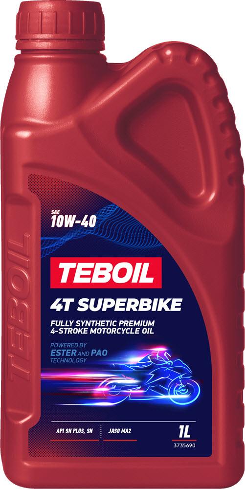 Моторное масло TEBOIL 4T SUPERBIKE 10W-40 Синтетическое 1 л