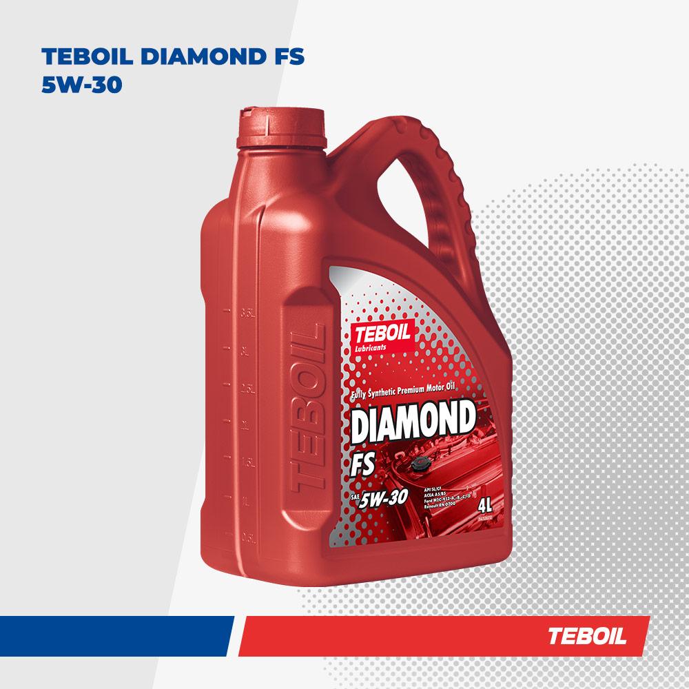 Моторное масло премиальное TEBOIL Diamond FS 5W-30 синтетическое 4 л